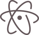 Logo officiel d’Atom.io
